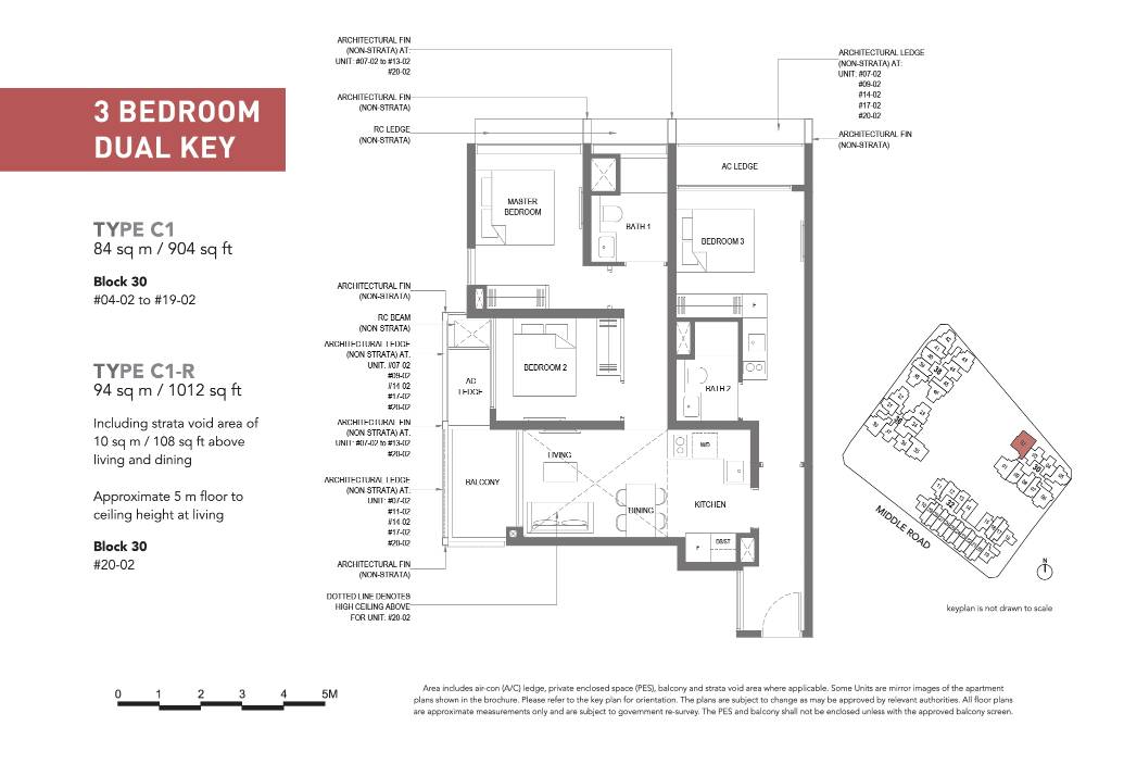 The M 1 Bedroom Floor Plan 9